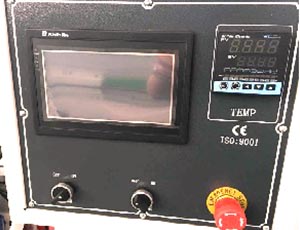 Кромкооблицовочный станок автоматический HCM 360 J пульт управление